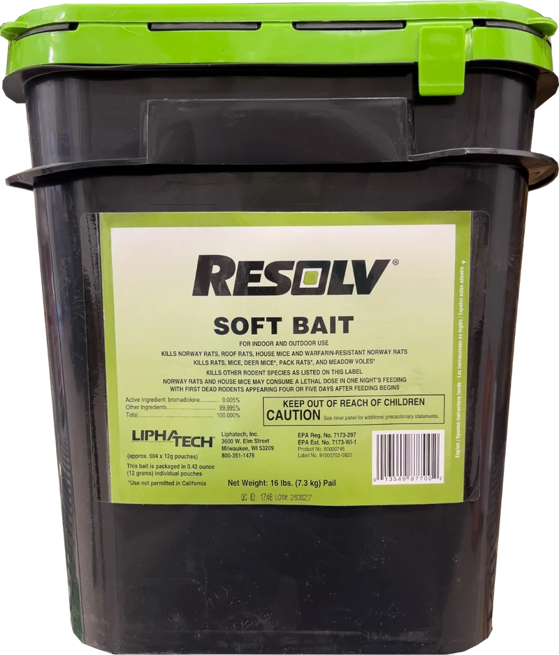 Resolv Soft Bait 12g - 16 lb. Pail