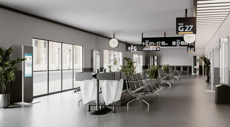 Portarifiuti Quadruplo su Base con 4 Reggisacco 85x78x97,5 cm Grigio Antracite