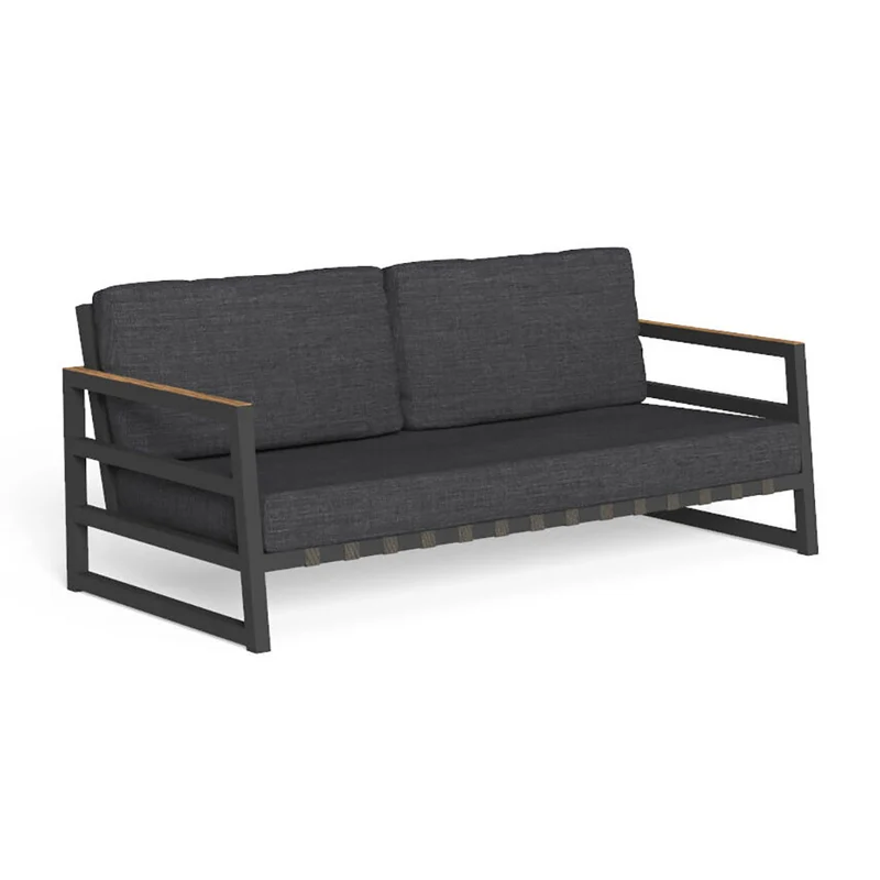 Salotto Alabama Alu con inserti in teak Talenti