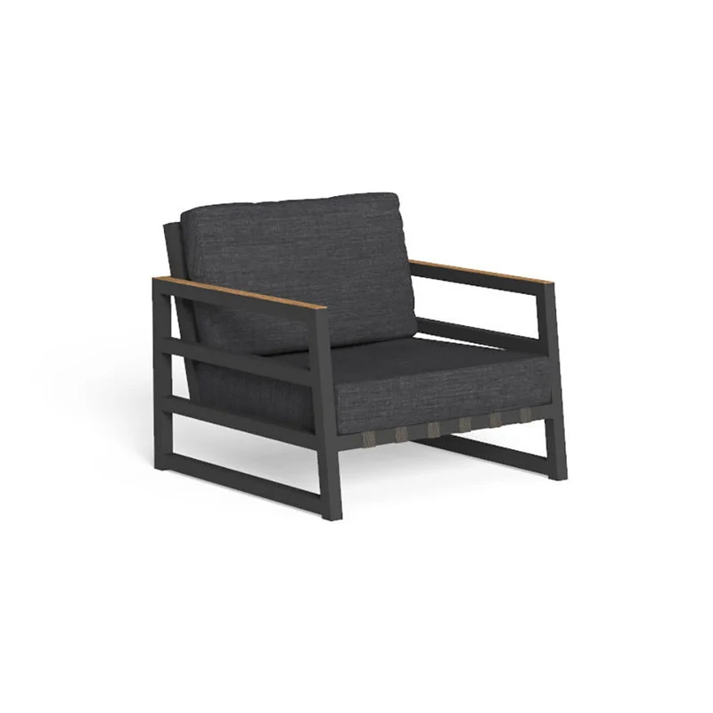 Salotto Alabama Alu con inserti in teak Talenti