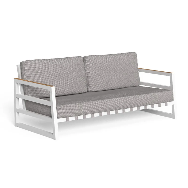 Salotto Alabama Alu con inserti in teak Talenti