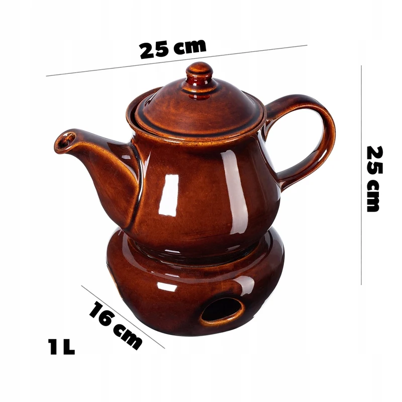 Set di 4 tazze da vin brulé KADAX da 250 ml con bollitore e riscaldatore.