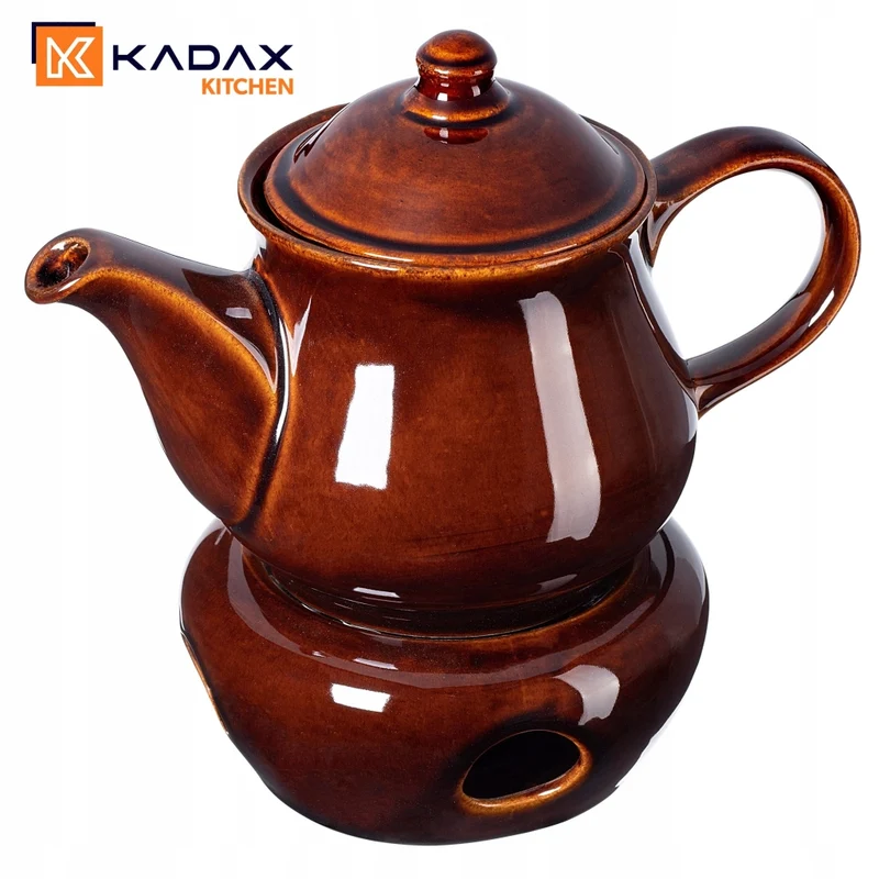 Set di 4 tazze da vin brulé KADAX da 250 ml con bollitore e riscaldatore.