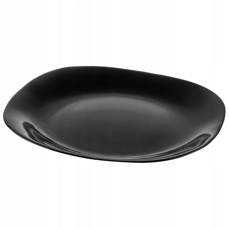 Set di 3 piatti piani KADAX da 28 cm, colore nero.