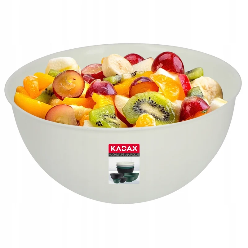 Ciotola da cucina in plastica KADAX 0,5 l, ciotola per macedonia piccola universale 13 cm