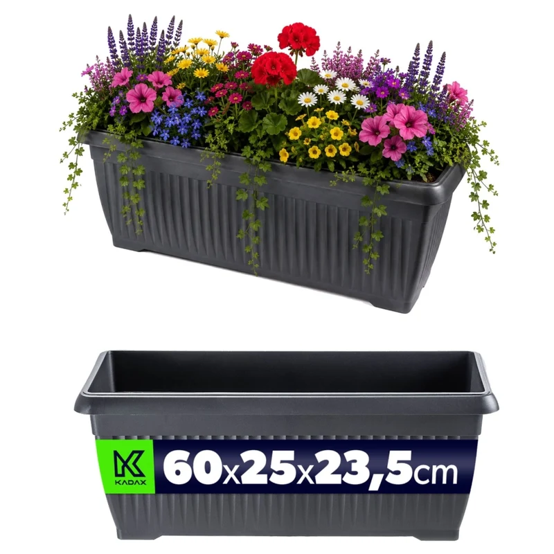 KADAX Doniczka DTT600-S433 Terra antracytowy <