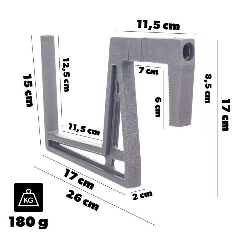 KADAX Fioriera da balcone, vaso da fiori, 80 cm, manici, supporto, ringhiera del balcone