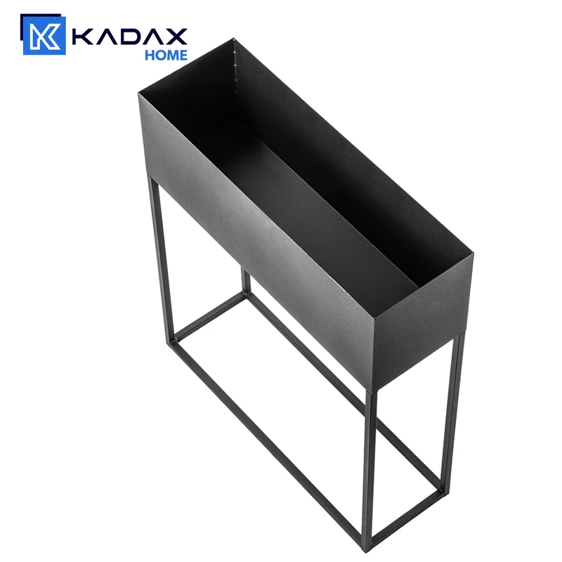 Supporto per fiori KADAX Loft in metallo, vaso da fiori verticale 60x70cm
