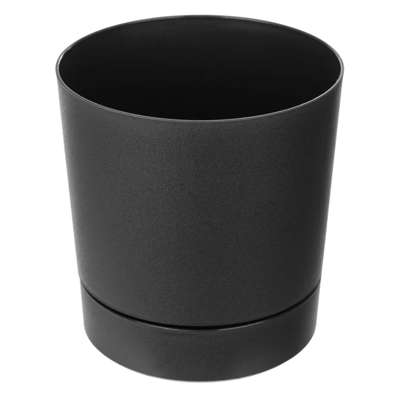 Vaso da fiori KADAX con supporto, rotondo, in plastica, 27,5 cm