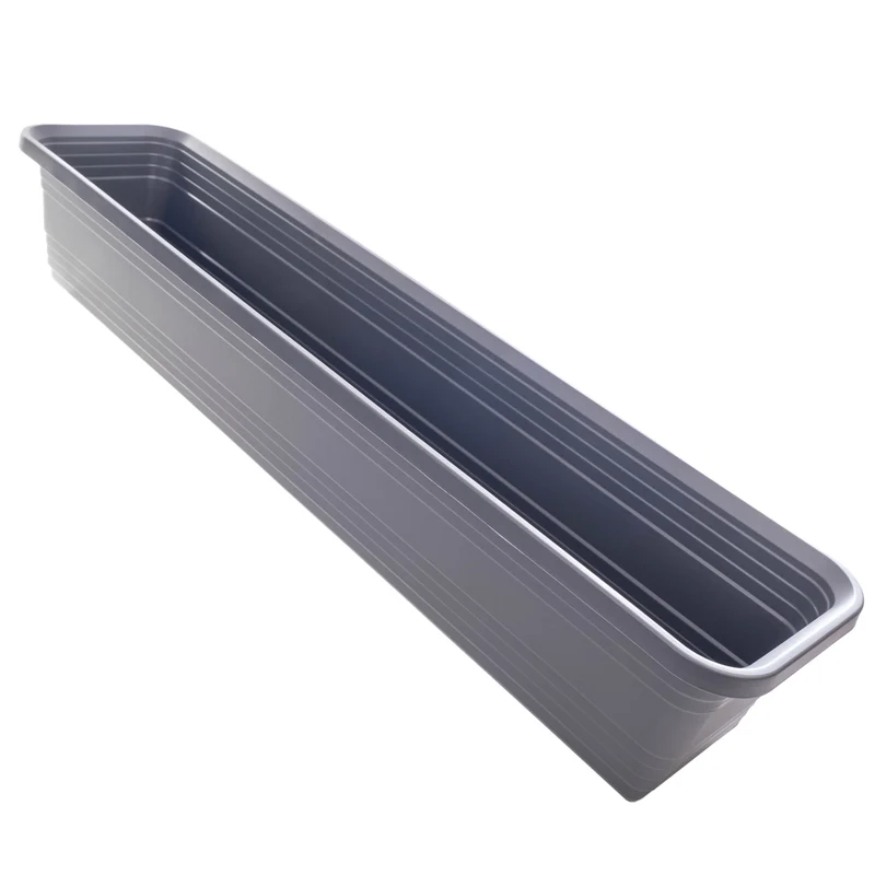 Fioriera da balcone KADAX, vaso da fiori, 80 cm, antracite, fioriera Kadax