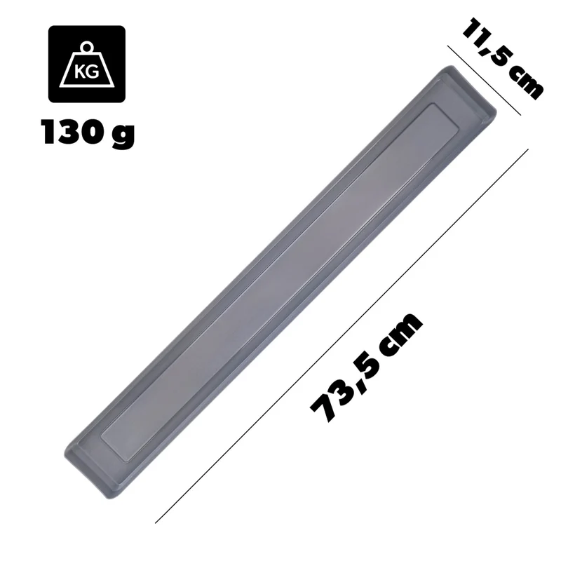 Vaso da fiori per balcone KADAX, 80 cm + sottovaso color antracite