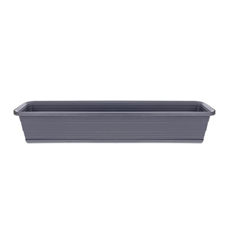 Vaso da fiori per balcone KADAX, 80 cm + sottovaso color antracite