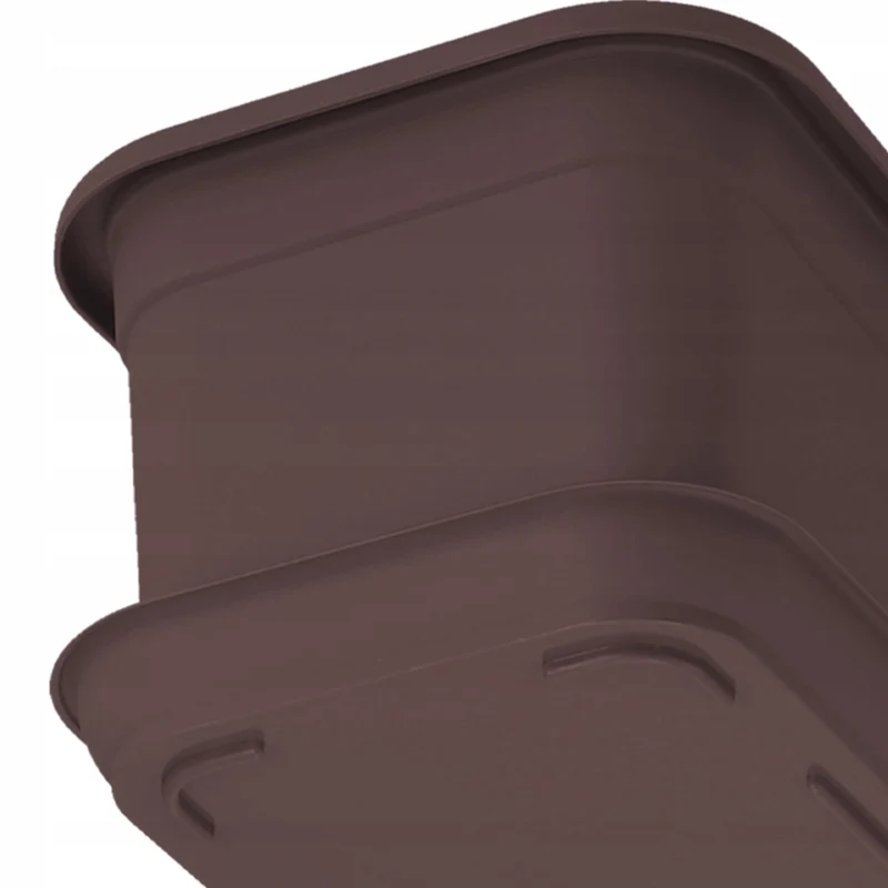 Vaso da fiori rettangolare KADAX per balcone, 80 cm con supporto in plastica.