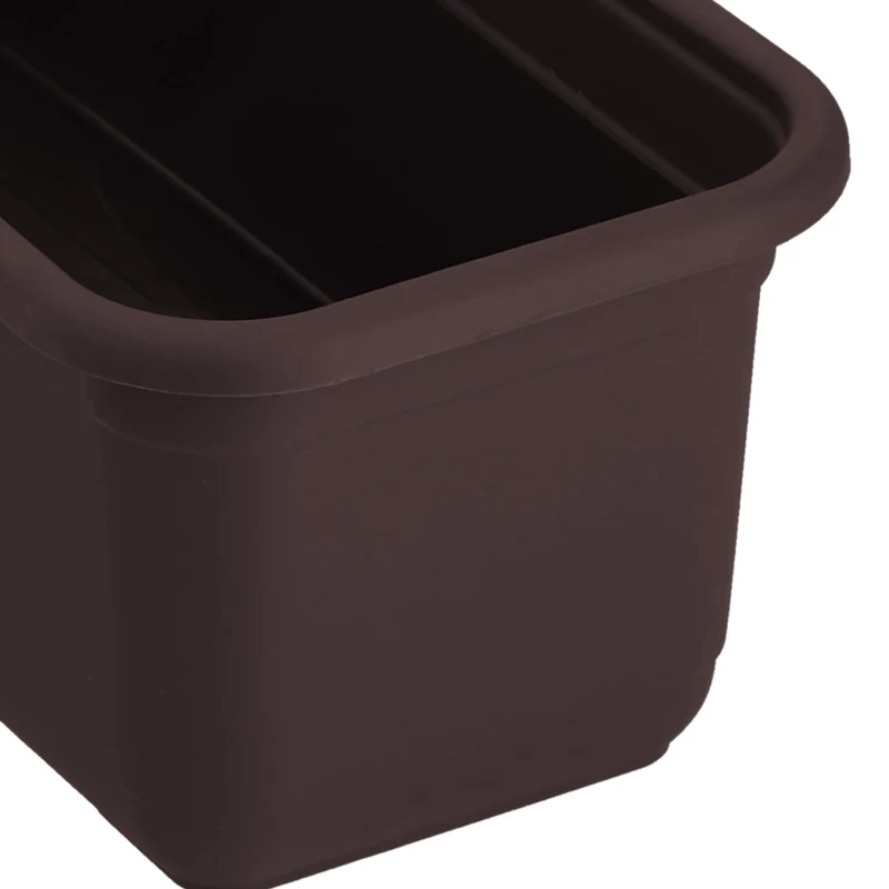 Vaso da fiori rettangolare in plastica KADAX per balcone, 80 cm.