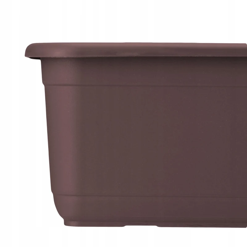 Vaso da fiori rettangolare in plastica KADAX per balcone, 80 cm.