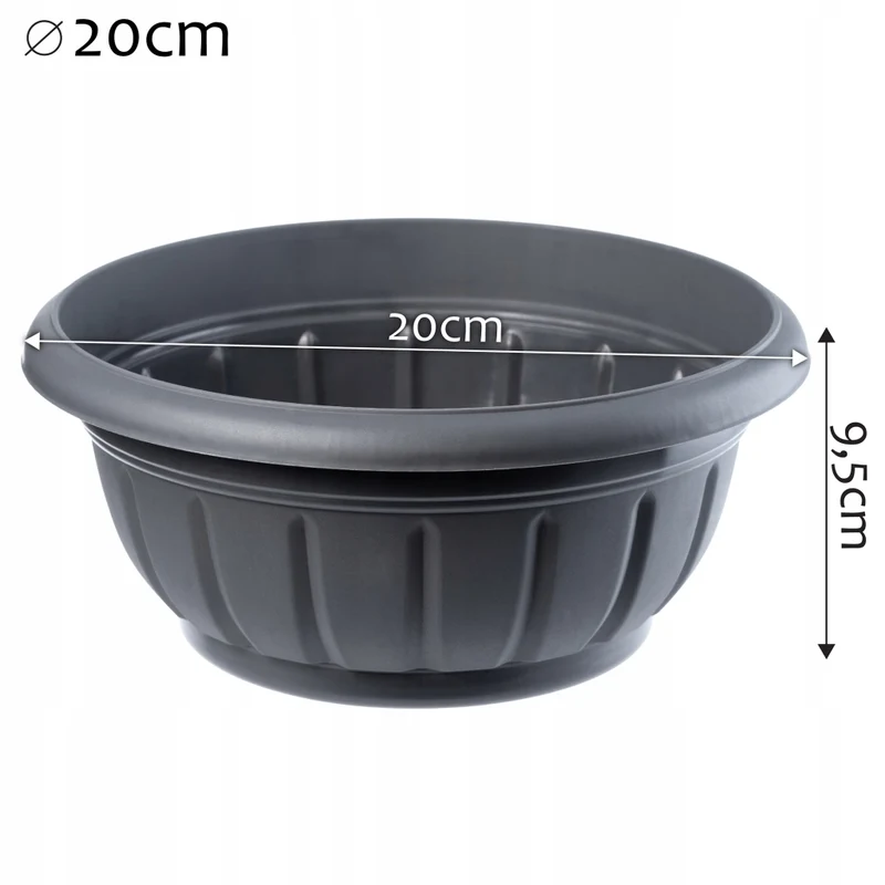 KADAX Coprivaso per fiori, ciotola, cimitero, tomba, fiori, plastica, cimitero, 2 cm, 2 pezzi