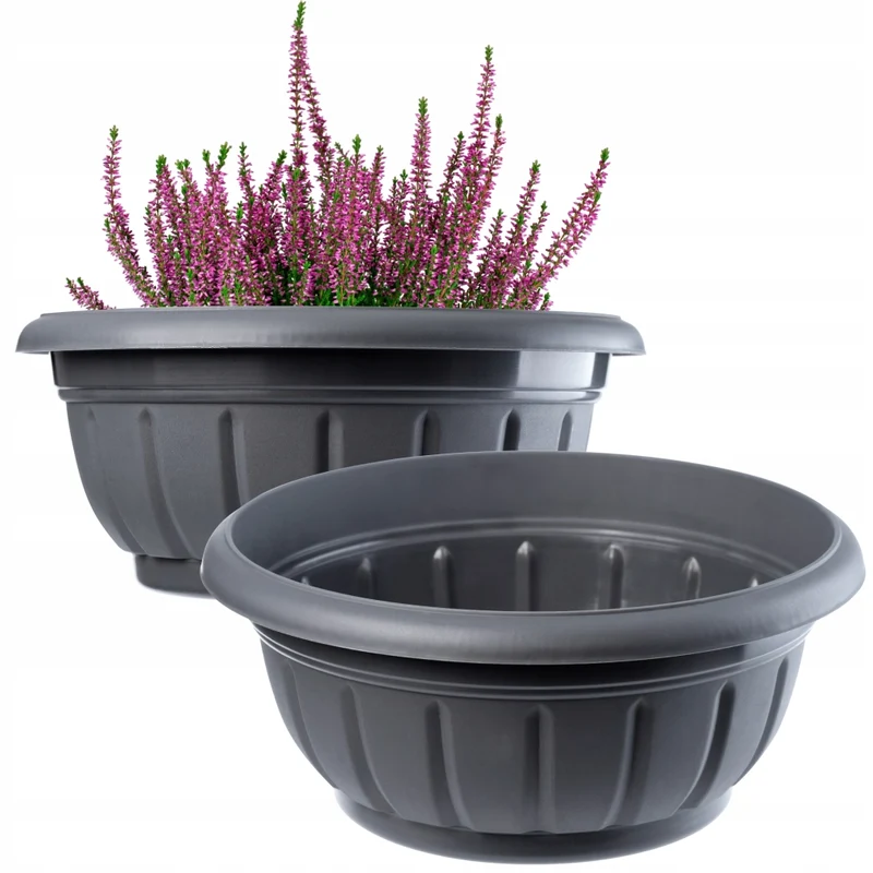 KADAX Coprivaso per fiori, ciotola, cimitero, tomba, fiori, plastica, cimitero, 2 cm, 2 pezzi