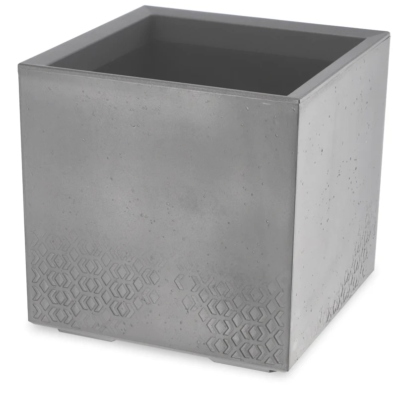Vaso da giardino KADAX, 40 cm, con supporto su ruote, effetto cemento, ideale per terrazza.