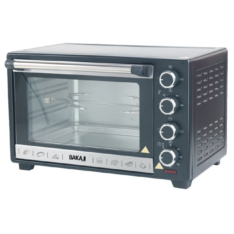 Forno Fornetto Elettrico Ventilato 30 litri 1600 W Luce Interna Timer Girarrosto