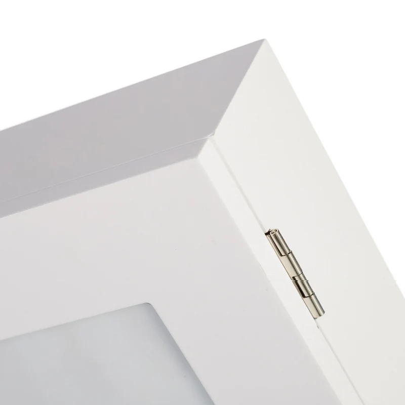 Copri Contatore Elettrico Con Porta Foto 4 Posti In Legno MDF Bianco 46x8x32cm