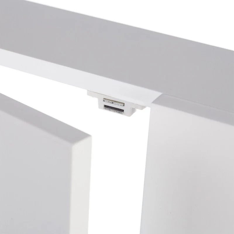 Copri Contatore Elettrico Con Porta Foto 4 Posti In Legno MDF Bianco 46x8x32cm