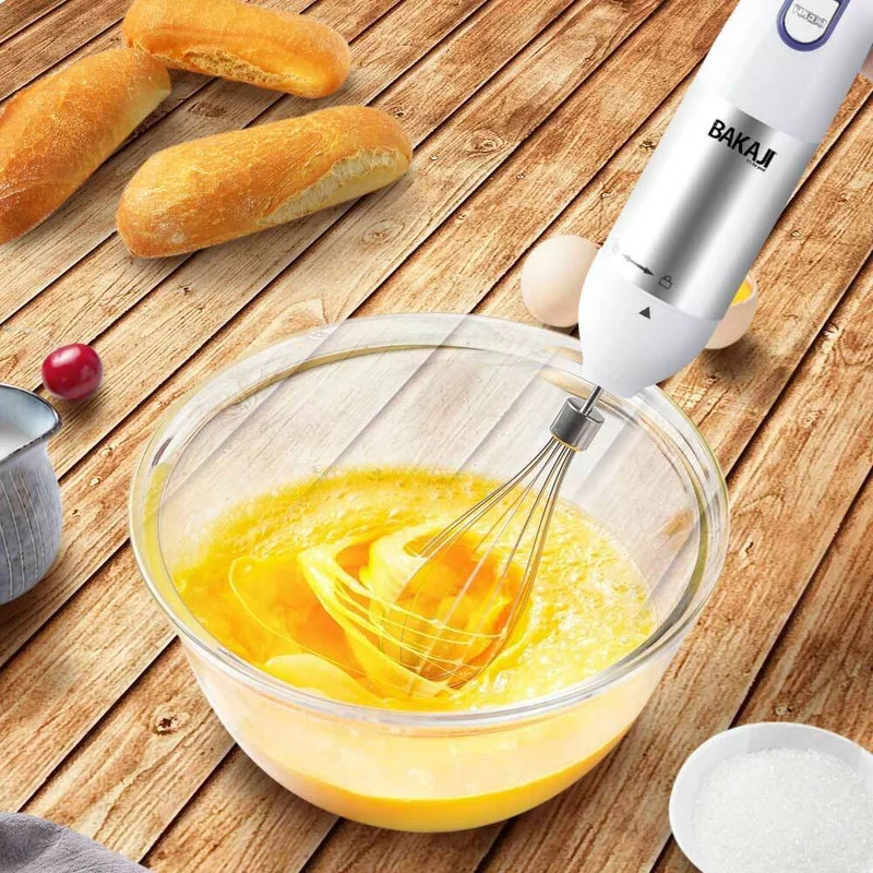 Frullatore ad Immersione 3in1 Lame Acciaio 600W 6 Velocita Sbattitore Tritatutto