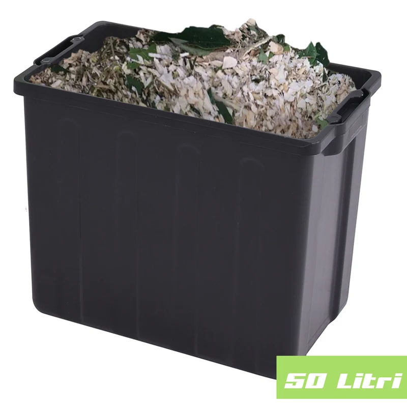 Biotrituratore Elettrico Tritafoglie 2500W Trituratore Compostaggio Foglie 50LT