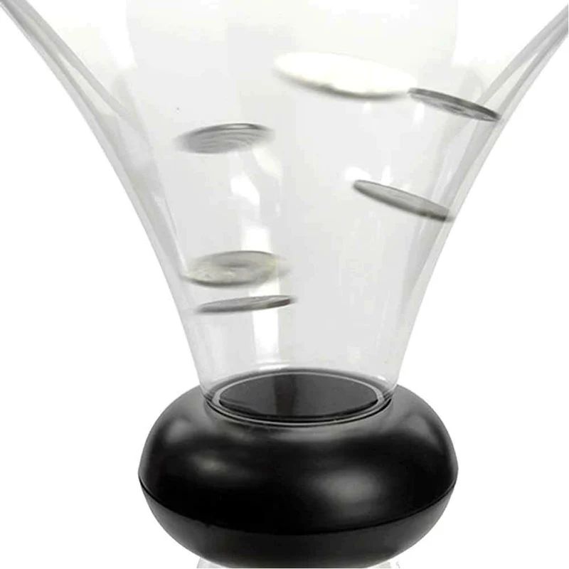 Salvadanaio Monete Vortex Salvadanaio Movimento Vortice 26x18cm Trasparente
