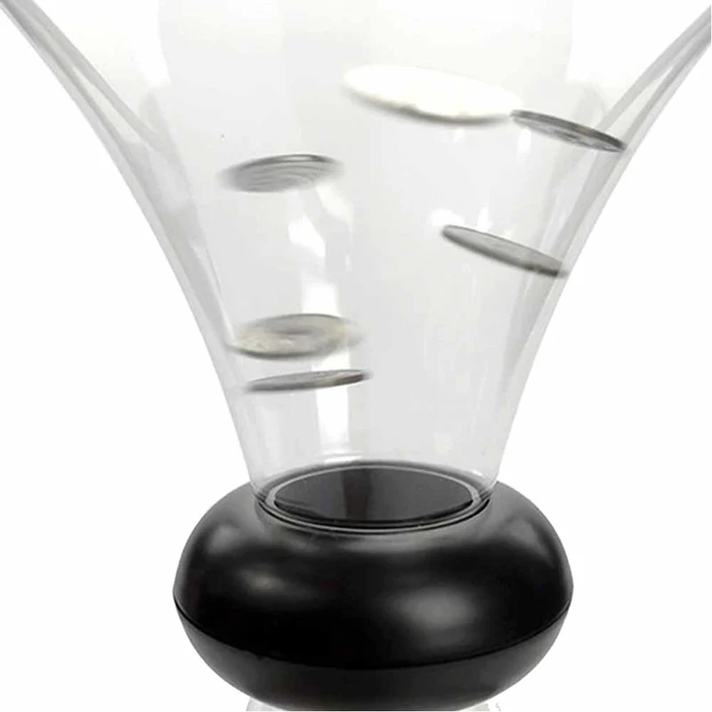 Salvadanaio Monete Vortex Salvadanaio Movimento Vortice 26x18cm Trasparente