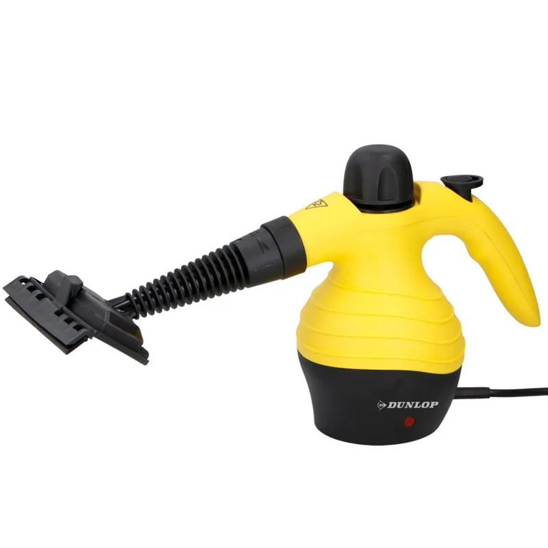 Pulitore a Vapore Portatile 1050W Dunlop 360ml 100 gradi con Accessori Pulizia