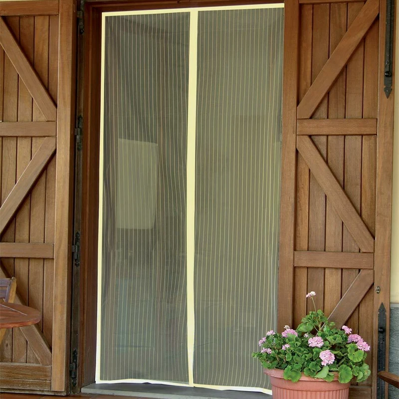 Tenda Zanzariera Magnetica Calamita Ermetica Porta Finestre Camper 140x240 Beige