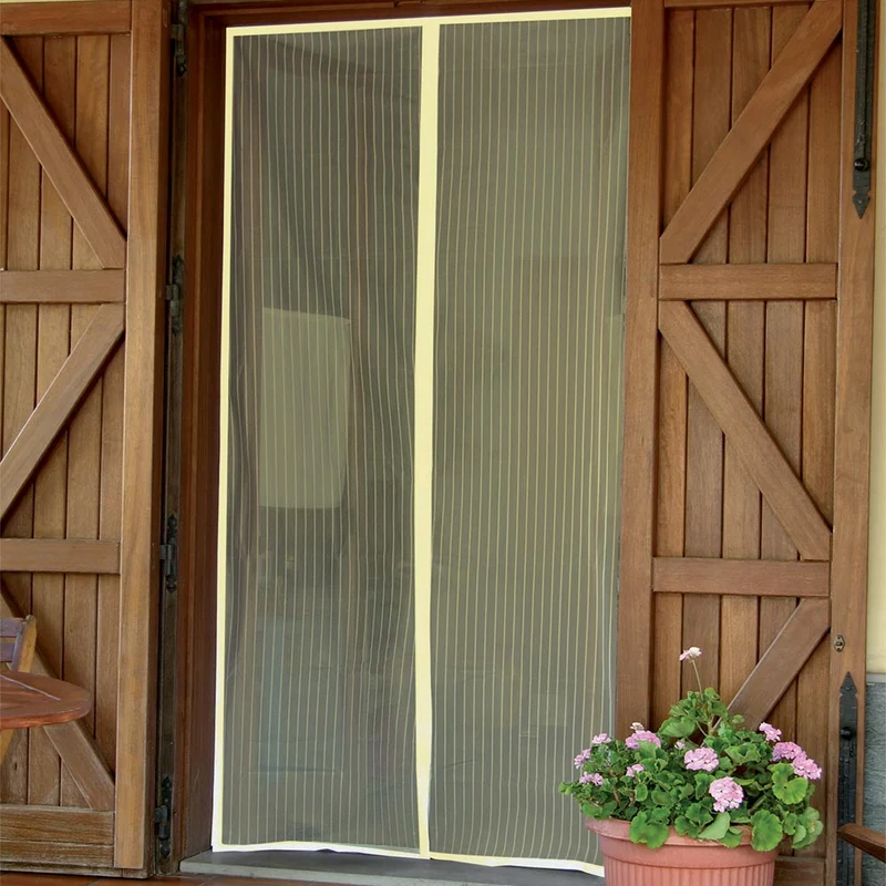 Tenda Zanzariera Magnetica Calamita Ermetica Porta Finestre Camper 140x240 Beige