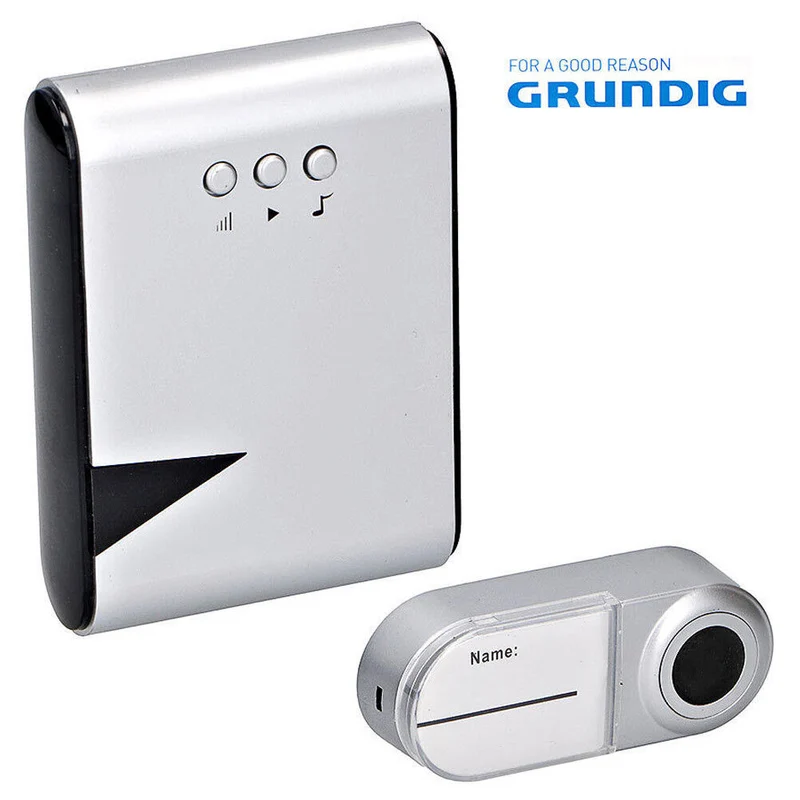 Campanello Porta Casa Wireless Senza Fili Grundig Ricevitore con 36 Melodie