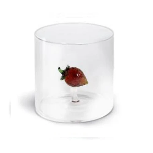 BICCHIERE IN VETRO BOROSILICATO FRAGOLA 250ML LINEA MONTEREY