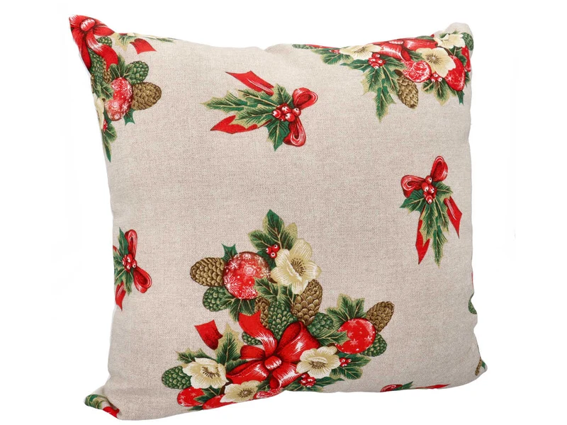 Cuscino 42x42 doppio natalizio velluto $