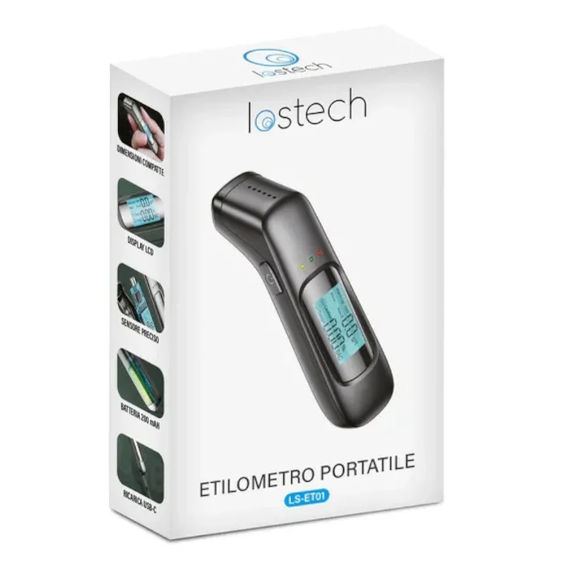 Etilometro elettronico portatile misuratore per livello di alcol LS-ET01