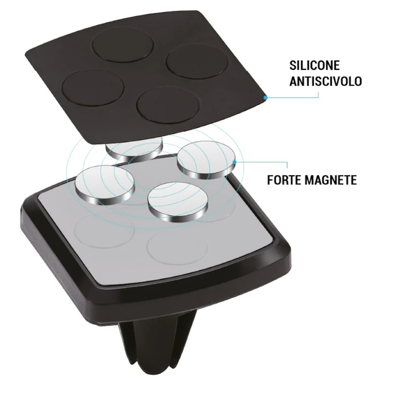 Supporto magnetico per presa d'aria auto per telefono