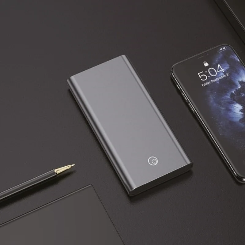 Powerbank 10000 mah con 2 porte usb per dispositivi lostech 2a