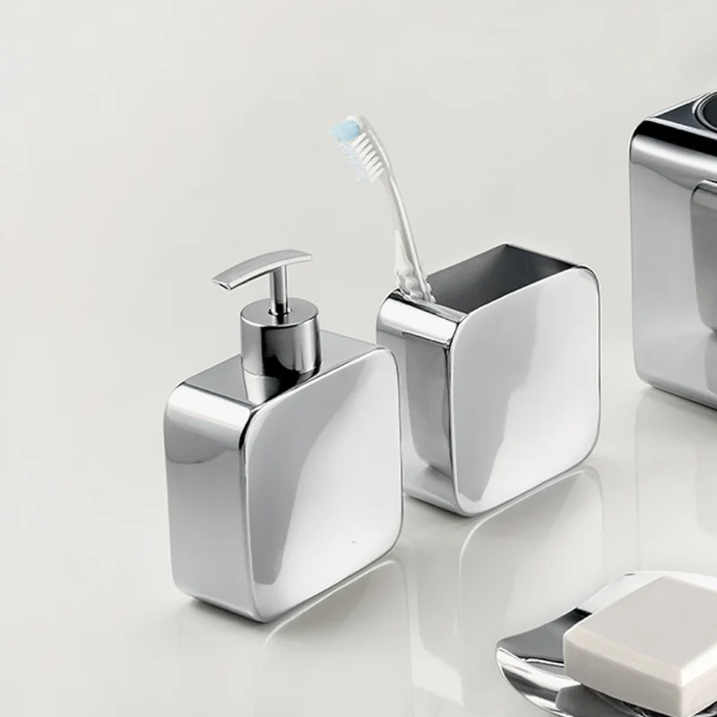 Dosasapone cromato in acciaio inox con erogatore Polaris