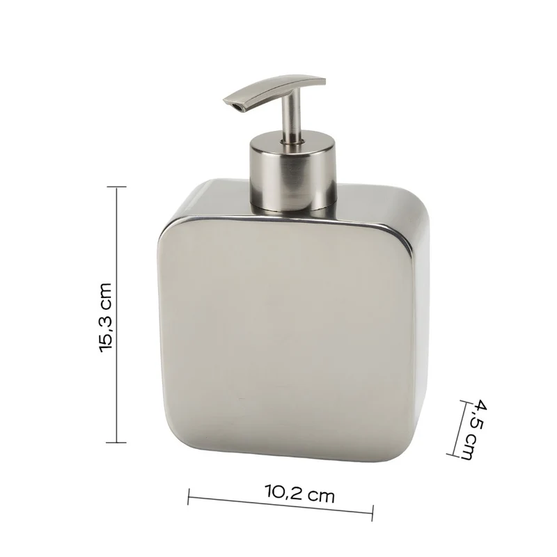 Dosasapone cromato in acciaio inox con erogatore Polaris