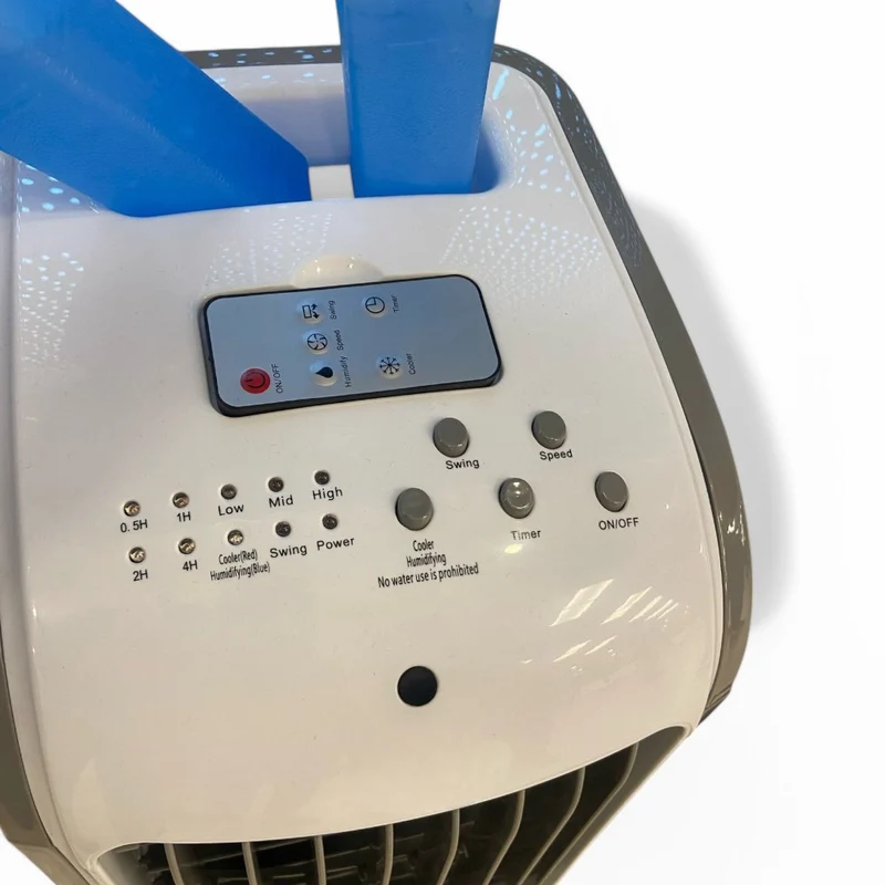 Ventilatore rinfrescatore ecologico 80W 3 velocità con display LED 4 lt. 24,7x27xH58 cm