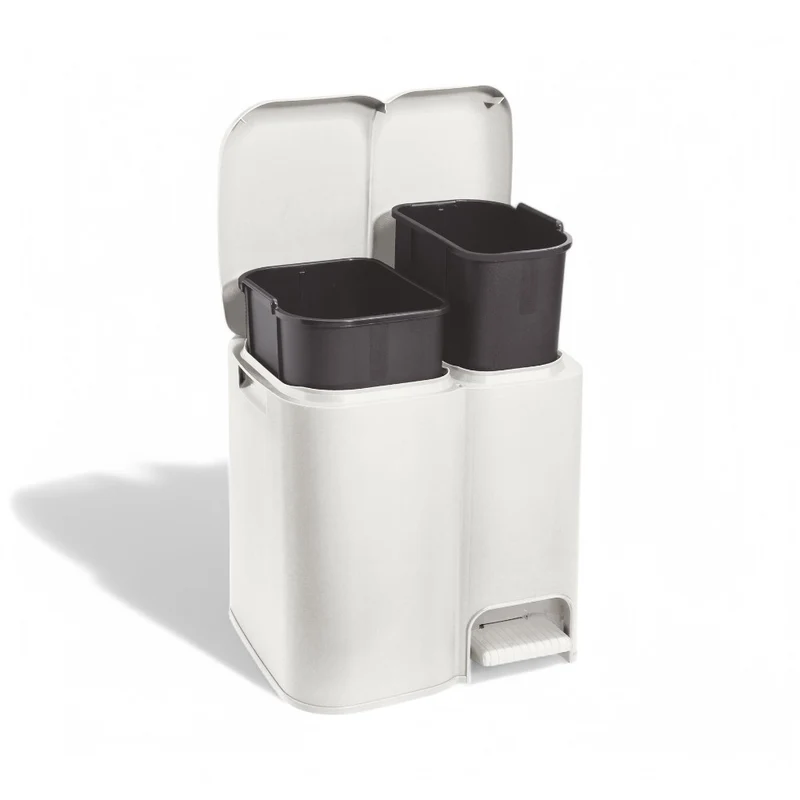 Pattumiera differenziata 13+8 lt. con apertura a pedale 39x32,5xH41 cm Patty 2