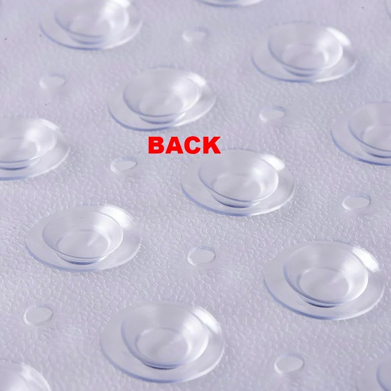 Tappeto doccia antiscivolo semicircolare trasparente 60x60 Cm