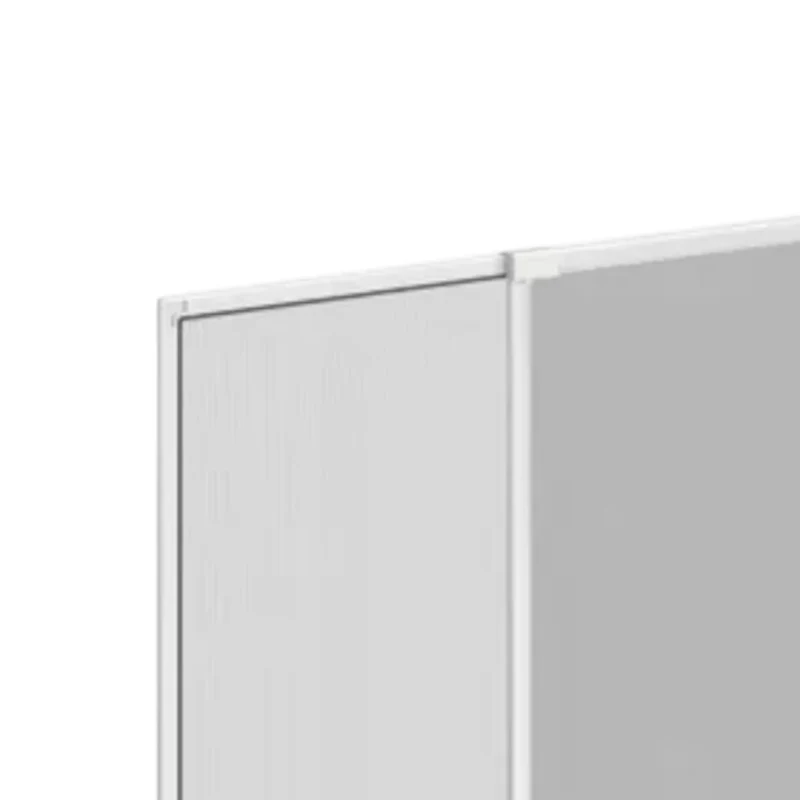 Zanzariera in fibra con telaio alluminio componibile bianco rete grigia protezione finestre