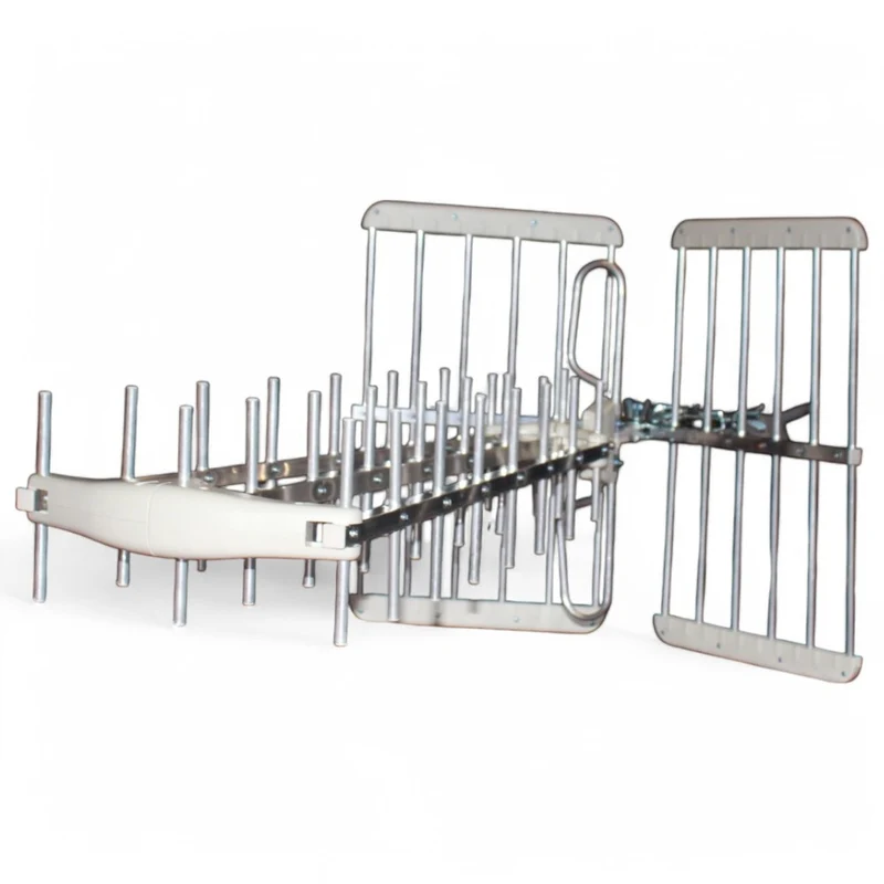Antenna digitale terrestre esterno 38 elementi banda uhf 5g lte alluminio plastica bianca dvb-t2 hevc main 10 hd uhd