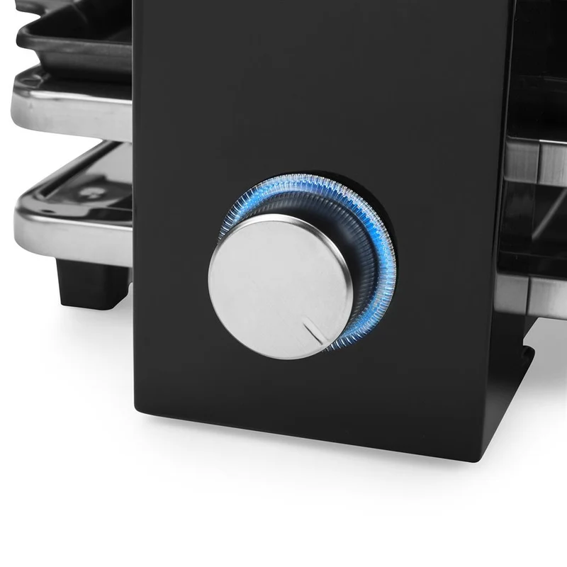 Bistecchiera Raclette Nero 4 Griglie 50x60cm 700W