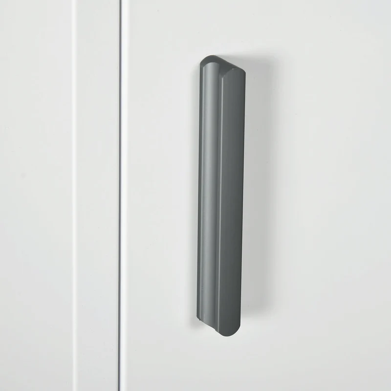 Armadietto Medicinali a Parete 40x15x53,5 cm con 2 Chiavi in Acciaio Bianco