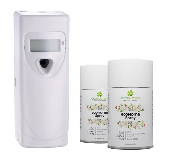 Starter-Set: Sprühautomat + 2x 250ml EcoHome Spray + Batterien