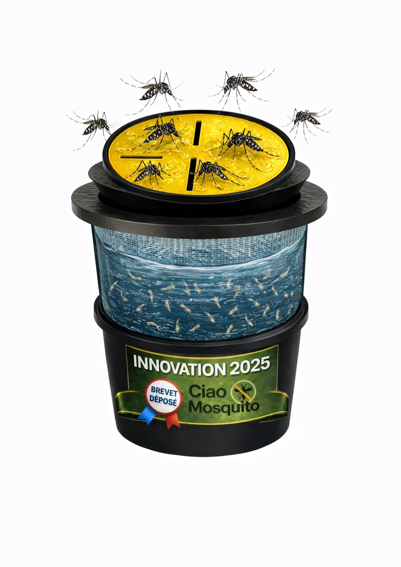 Piège Moustique avec Récipient Haute Efficacité NOUVEAU 2025 – Ciao Mosquito®