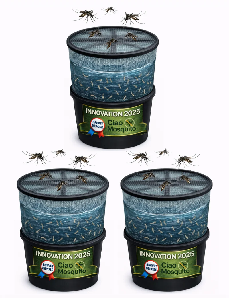 Piège larves moustique tigre breveté Ciao Mosquito®